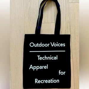 Black Outdoor Voices tote